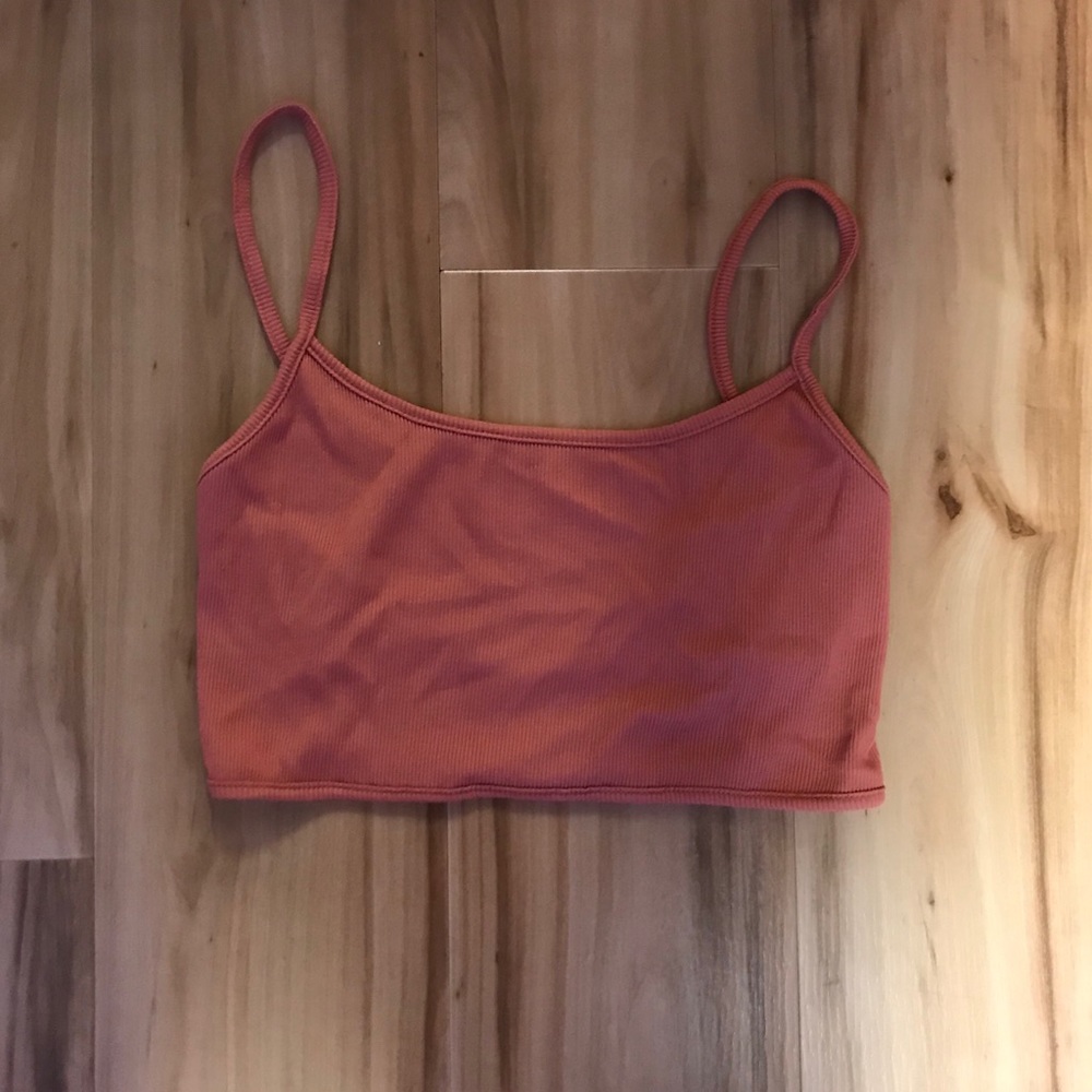 Pink crop top